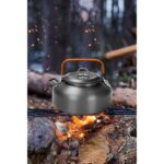 Chavin Metal 800 ml Kulplu Çelik Kamp ve Piknik Çaydanlığı Su Isıtma Demlik CIN938 - Görsel 3