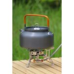 Chavin Metal 800 ml Kulplu Çelik Kamp ve Piknik Çaydanlığı Su Isıtma Demlik CIN938 - Görsel 5