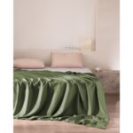 Madame Coco Ciel Tek Kişilik %100 Pamuk Saten Nevresim - Haki