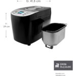 Karaca BakeXL Reçel, Yoğurt, Hamur Yoğurma ve Ekmek Yapma Makinesi Çift Bıçaklı Inox Siyah, 1500 g, 45 Farklı Tarifli Kitapçıklı - Görsel 2