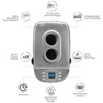 Karaca BakeXL Reçel, Yoğurt, Hamur Yoğurma ve Ekmek Yapma Makinesi Çift Bıçaklı Inox Siyah, 1500 g, 45 Farklı Tarifli Kitapçıklı - Görsel 3