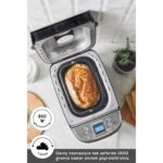 Karaca BakeXL Reçel, Yoğurt, Hamur Yoğurma ve Ekmek Yapma Makinesi Çift Bıçaklı Inox Siyah, 1500 g, 45 Farklı Tarifli Kitapçıklı - Görsel 4