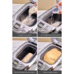 Karaca BakeXL Reçel, Yoğurt, Hamur Yoğurma ve Ekmek Yapma Makinesi Çift Bıçaklı Inox Siyah, 1500 g, 45 Farklı Tarifli Kitapçıklı - Görsel 5