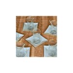 Sudedi Home Calabria Kare Opal Altın Yaldızlı 6 Kişilik Çay Bardağı Takımı - Görsel 2