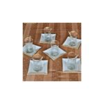 Sudedi Home Calabria Kare Opal Altın Yaldızlı 6 Kişilik Çay Bardağı Takımı - Görsel 3