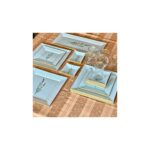 Sudedi Home Calabria Kare Opal Altın Yaldızlı 31 Parça Altın Yaldızlı  6 Kişilik Kahvaltı Takımı - Görsel 5