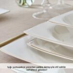 Karaca Mensa 24 Parça 6 Kişilik Yemek Takımı Gold - Görsel 4