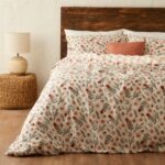 Bella Maison Florian Pamuklu Çift Kişilik Nevresim Seti Kiremit (200x220 cm)