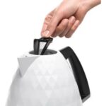 DeLonghi Brillante 1,7 Lt Su Isıtıcı - Paslanmaz Çelik Gövde, Otomatik Kapanma Özelliği, Hızlı Isıtma, 360° Dönebilir Taban, Beyaz Renk - Görsel 3