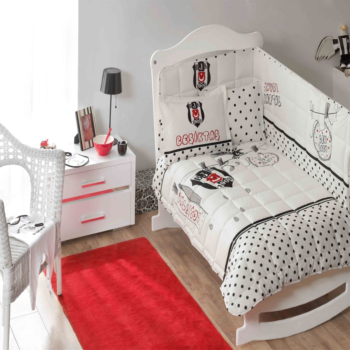 110001003578865.jpg Taç Bjk Fanatik Baby Pamuk Lisanslı Uyku Seti - Görsel 1