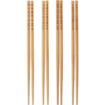 Mcreative Trebent Yemek Çubukları, 4 Çift, Bambu