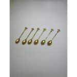 Mcreative Renkli Çay Kaşığı Seti (6'lı)-Yaprak Desenli