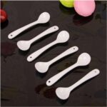 Mcreative Diyarı Küçük Sade Beyaz Porselen Kaşık 10.5 6'lı Karışık