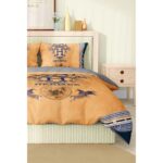 Hermes Marka Nevresim Takımı Çift Kişilik Pamuklu Saten Kumaş 6 Parça 3D Dijital Baskı Duvet Cover Set Model No:60 - Görsel 3