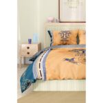 Hermes Marka Nevresim Takımı Çift Kişilik Pamuklu Saten Kumaş 6 Parça 3D Dijital Baskı Duvet Cover Set Model No:60 - Görsel 5