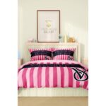 Victoria's Secret Marka Nevresim Takımı Çift Kişilik Pamuklu Saten Kumaş 6 Parça 3D Dijital Baskı Duvet Cover Set Model NO:126 - Görsel 2