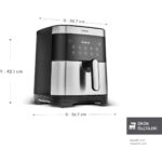 Karaca Gourmet 9L Smart Color Screen Geniş Hazne Inox Airfryer - Görsel 2