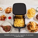 Karaca Gourmet 9L Smart Color Screen Geniş Hazne Inox Airfryer - Görsel 4