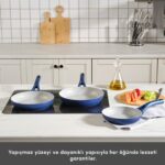 Karaca Biogranit Granit Kaplama 3 Parça Düz 20 24 26 cm Tava Seti - Görsel 3