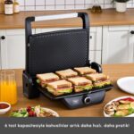 Karaca Gastro Classic Izgara ve Tost Makinesi Matte Black 6 Dilim Kapasiteli - Görsel 5