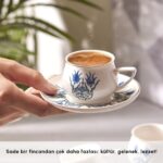 Karaca İznik Yeni Form 6 Kişilik Kahve Fincanı Takımı 100 ml - Görsel 3