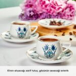 Karaca İznik Yeni Form 6 Kişilik Kahve Fincanı Takımı 100 ml - Görsel 4