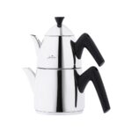 Jumbo Lizbon 3 Lt Siyah Paslanmaz Çelik Çaydanlık – Bakalit Kulplu, Kendinden Süzgeçli, Dayanıklı Tasarım - Görsel 4