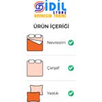 İdil Store Çift Kişilik Nevresim Takımı + Lastikli Çarşaf +Yastık kılıflı Lüks Dayanıklı Yumuşak Doğal Pamuklu - Görsel 2