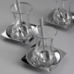 Jumbo Kybele 18 Parça Çelik Çay Seti - Görsel 2