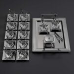 Jumbo Arezzo 40 Parça Çelik Çay Seti