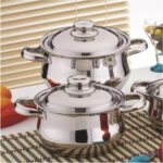 Gülsan 6 Parça Derin Tencere Seti - Paslanmaz Çelik, 14 cm, 16 cm ve 18 cm Ebatlarıyla - Görsel 4