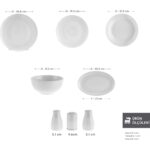 Karaca Forever Bone Artiste 53 Parça 12 Kişilik Yemek Takımı - Görsel 3