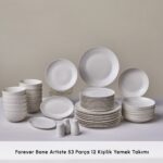 Karaca Forever Bone Artiste 53 Parça 12 Kişilik Yemek Takımı - Görsel 4