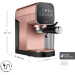 Karaca Mycaffee Barista S20 Entegre Süt Hazneli Otomatik Espresso Ve Latte Makinesi Copper - Görsel 2