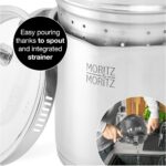 Moritz & Moritz 0 cm Süzgeçli Tencere, 5 Litre Paslanmaz Çelik, Tüm Ocak Türleri Için - Görsel 5
