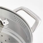 Crate & Barrel Evencook Core 6 Qt. Cam Süzgeç Kapaklı Paslanmaz Çelik Çok Amaçlı Tencere - Görsel 3