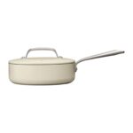 Crate & Barrel Evencook Seramik Krem 8 Parçalı Pişirme Seti, Yapışmaz Elmas Kaplama - Görsel 2