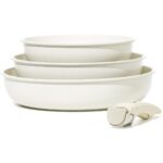 Carote 4 Parça Tava Seti, 22/26/30 Cm, Çıkarılabilir Saplı, Yapışmaz Kaplama, Istiflenebilir