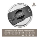 Amboss Enio Matik Paslanmaz Çelik Düdüklü Tencere 6 Lt - Görsel 2