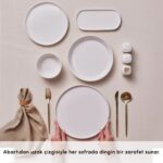 Karaca Stream Bone Bomo 53 Parça 12 Kişilik Yemek Takımı - Görsel 5