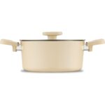 Jumbo Swiss Crystal Dark Cream 5 Parça Tencere Seti - Görsel 3