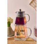 Perotti Pauline Lüster Cam Çaydanlık Takımı - Çaydanlık Seti