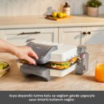 Karaca Swiss Izgara ve Tost Makinesi 1800W Bej - Görsel 5