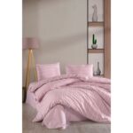 Varol Lastikli Saten Çizgili Çift Kişilik Nevresim Takım