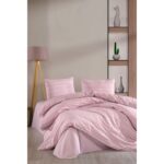 Varol Lastikli Saten Çizgili Çift Kişilik Nevresim Takım - Görsel 2