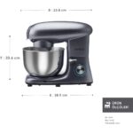 Karaca Multichef Stand Mikser Antrasit Mutfak Şefi 1900W 5,5 Lt (Kıyma Çekme /Sucuk-Sosis/İçli Köfte Aparatlı) - Görsel 2