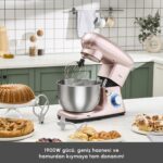 Karaca Multichef Stand Mikser Rosegold 1900W 5,5 Lt (Kıyma Çekme /Sucuk-Sosis/İçli Köfte Aparatlı) - Görsel 3