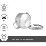 Karaca Powersteel 316+ 3ply Onyx Indüksiyon Tabanlı  8 Parça Tencere Seti - Görsel 3