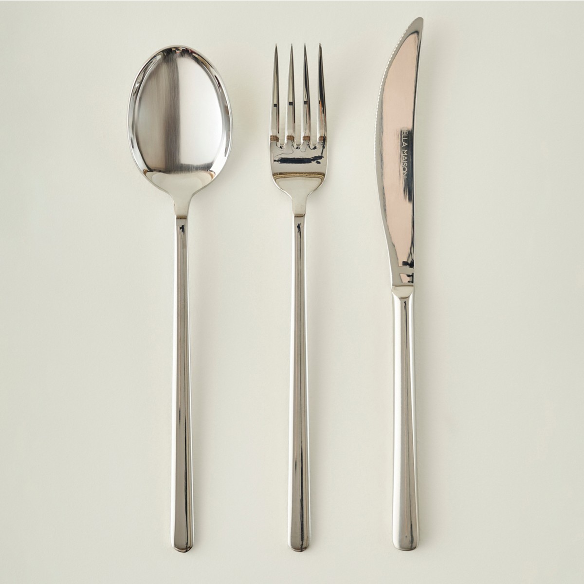 110001016092005.jpg Bella Maison Milano 18 Parça Yemek Çatal Kaşık Bıçak Seti Silver - Görsel 1