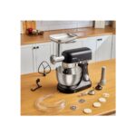 Karaca Multicast Plus Döküm Kıyma Çekme/Kurabiye Aparatlı Hamur Yoğurma Makinesi Black 1000w 5l